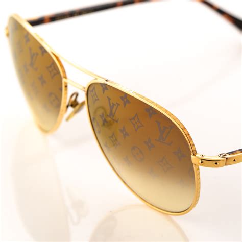 louis vuitton gold sunglasses|louis vuitton sunglasses women's.